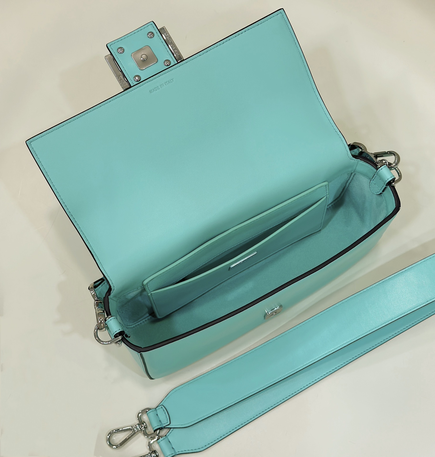 Baguette Series Tiffany Blue All Leather Model no: 80128