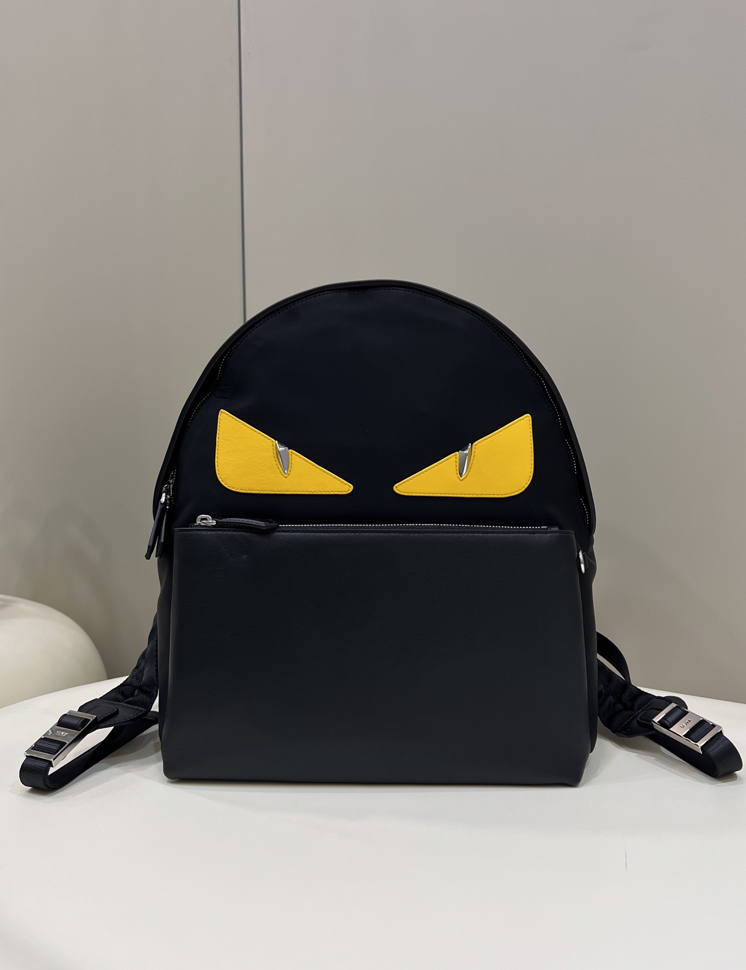 FENDI Nylon Patchwork Black Leather Backpack Model no: 2315