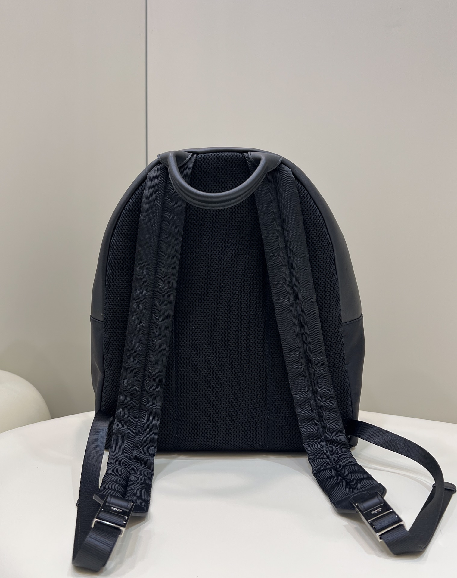 FENDI Nylon Patchwork Black Leather Backpack Model no: 2315