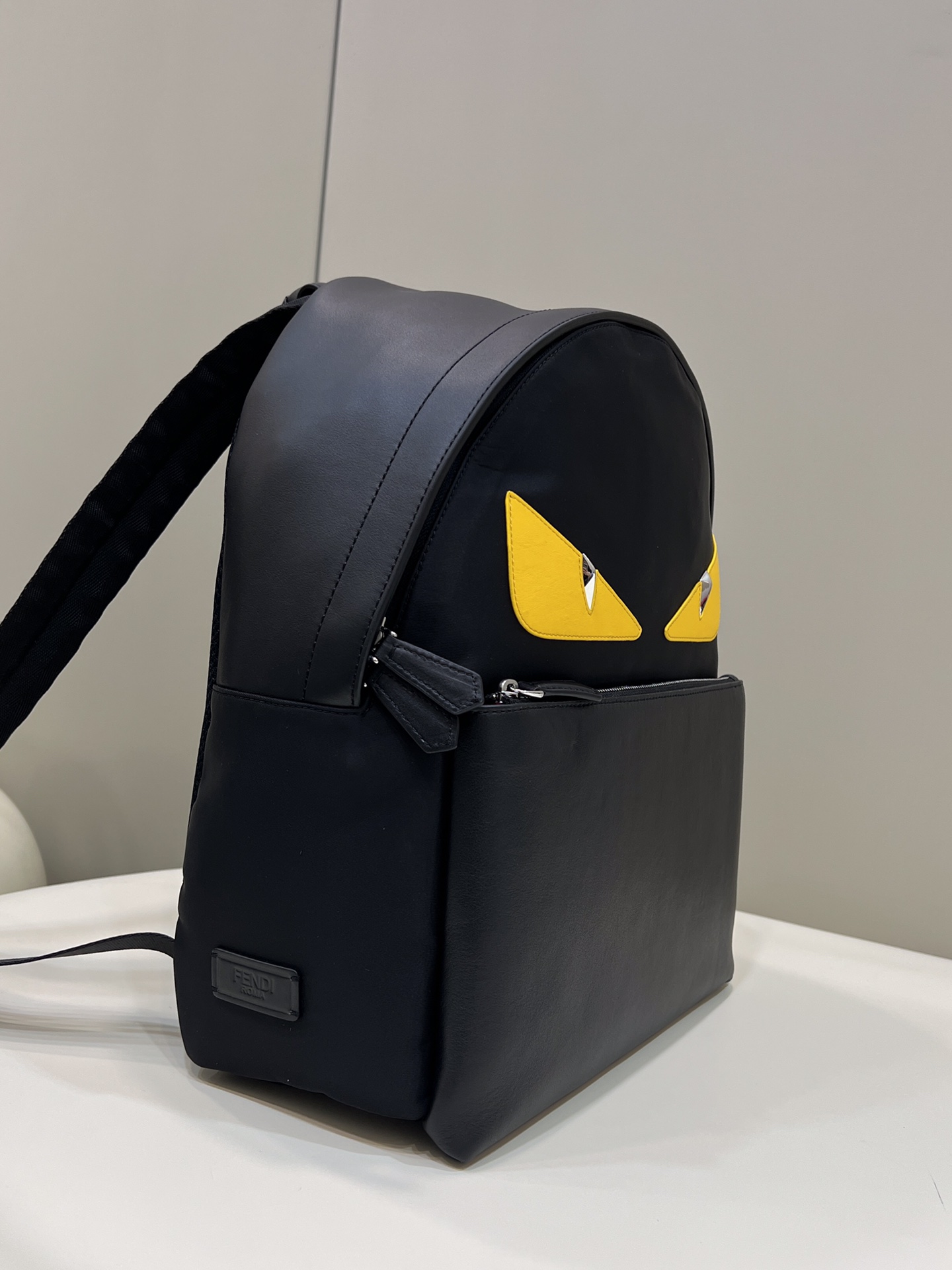 FENDI Nylon Patchwork Black Leather Backpack Model no: 2315