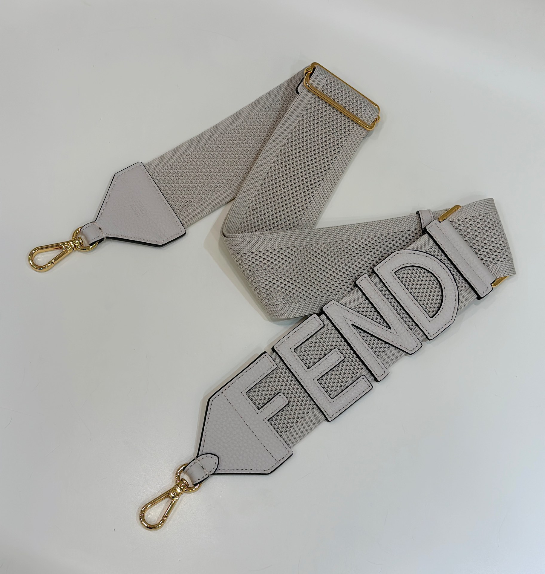 FENDI Strap Decorated with FENDI Leather Logo Design Model no: 915