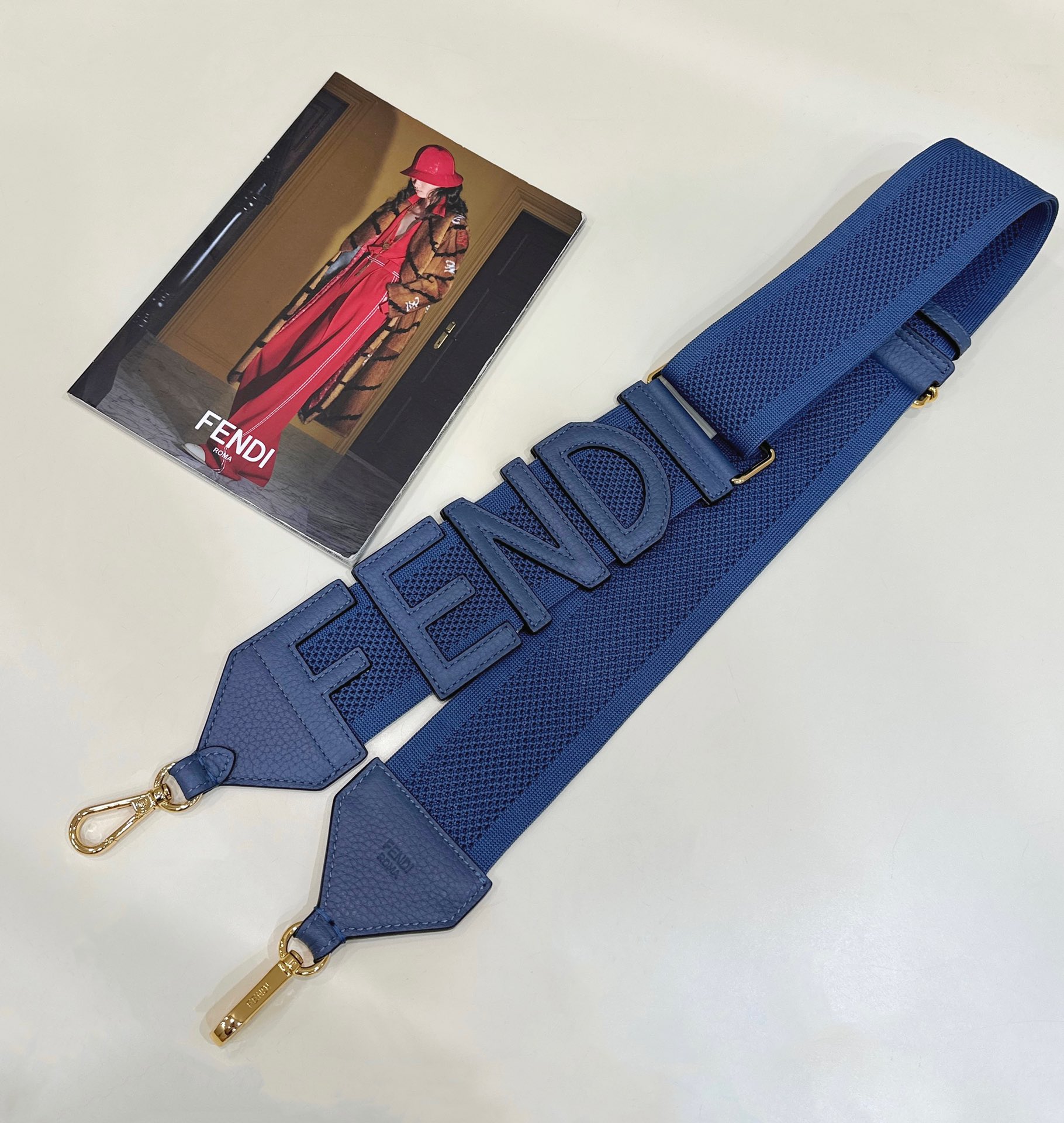 FENDI Strap Decorated with FENDI Leather Logo Design Model no: 915