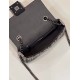 FF Baguette Crossbody Bag Underarm Bag Chenille Material Model no: 8533B