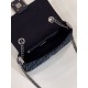 FF Baguette Crossbody Bag Underarm Bag Chenille Material Model no: 8533B