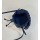 Mini Bucket Bag Washed Denim Embroidered Double F Logo Model no: 038D