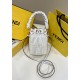 Mini Bucket Bag Washed Denim Embroidered Double F Logo Model no: 038D