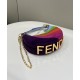 Fendigraphy Underarm Bag Soft Calfskin Patched with Lambskin Model no: 80056M