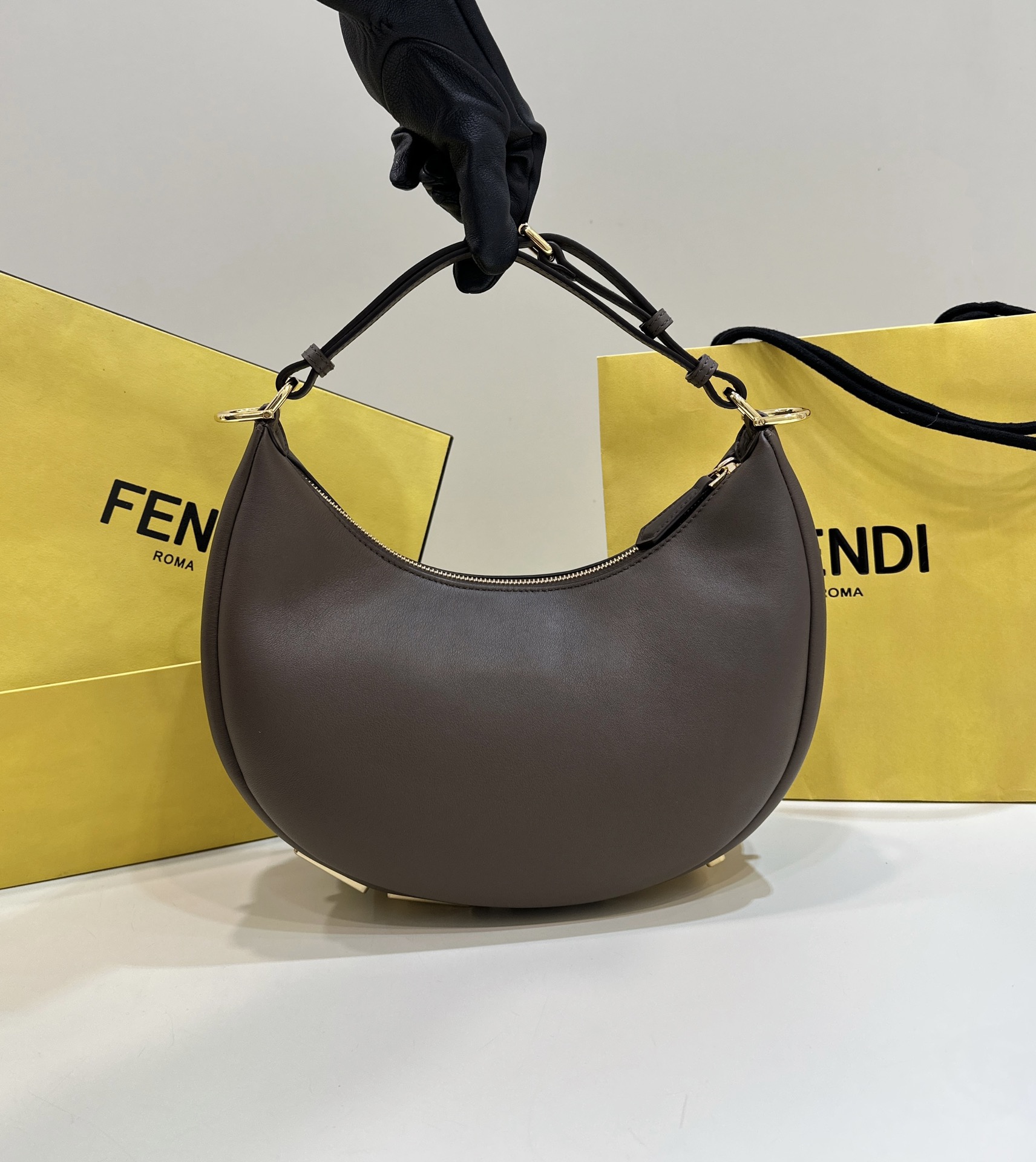 Fendigraphy Underarm Bag Cowhide Model no: 80056M