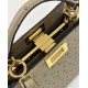 PEEKABOO ISeeU Petite Genuine Ostrich Leather Handbag Model no: 66801M