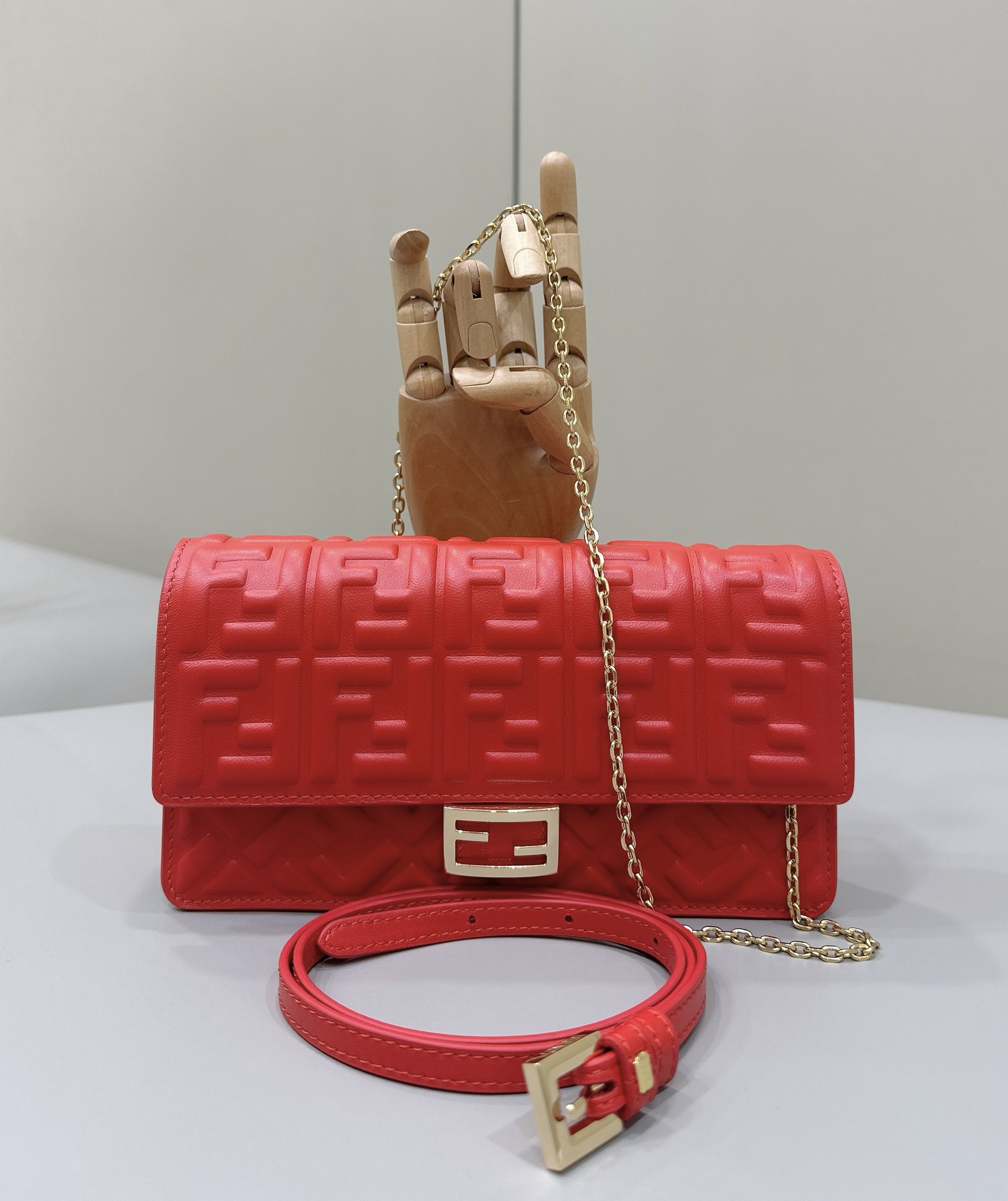 FENDI Baguette Chain Bag, Lambskin Model no: 8638A