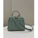 Iconic PEEKABOO Small Handbag, Handwoven Pure Cowhide Model no: 80109