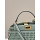 Iconic PEEKABOO Small Handbag, Handwoven Pure Cowhide Model no: 80109