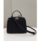 Iconic PEEKABOO Small Handbag, Handwoven Pure Cowhide Model no: 80109