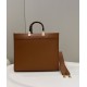 Tote Shopping Bag, Cowhide, Amber Handles and Double F Custom Hardware Model no: 8266s