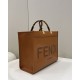 Tote Shopping Bag, Cowhide, Amber Handles and Double F Custom Hardware Model no: 8266s