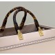 Tote Shopping Bag, Cowhide, Amber Handles and Double F Custom Hardware Model no: 8266s