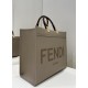 Tote Shopping Bag, Cowhide, Amber Handles and Double F Custom Hardware Model no: 8266s