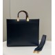 Tote Shopping Bag, Cowhide, Amber Handles and Double F Custom Hardware Model no: 8266