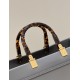 Tote Shopping Bag, Cowhide, Amber Handles and Double F Custom Hardware Model no: 8266s