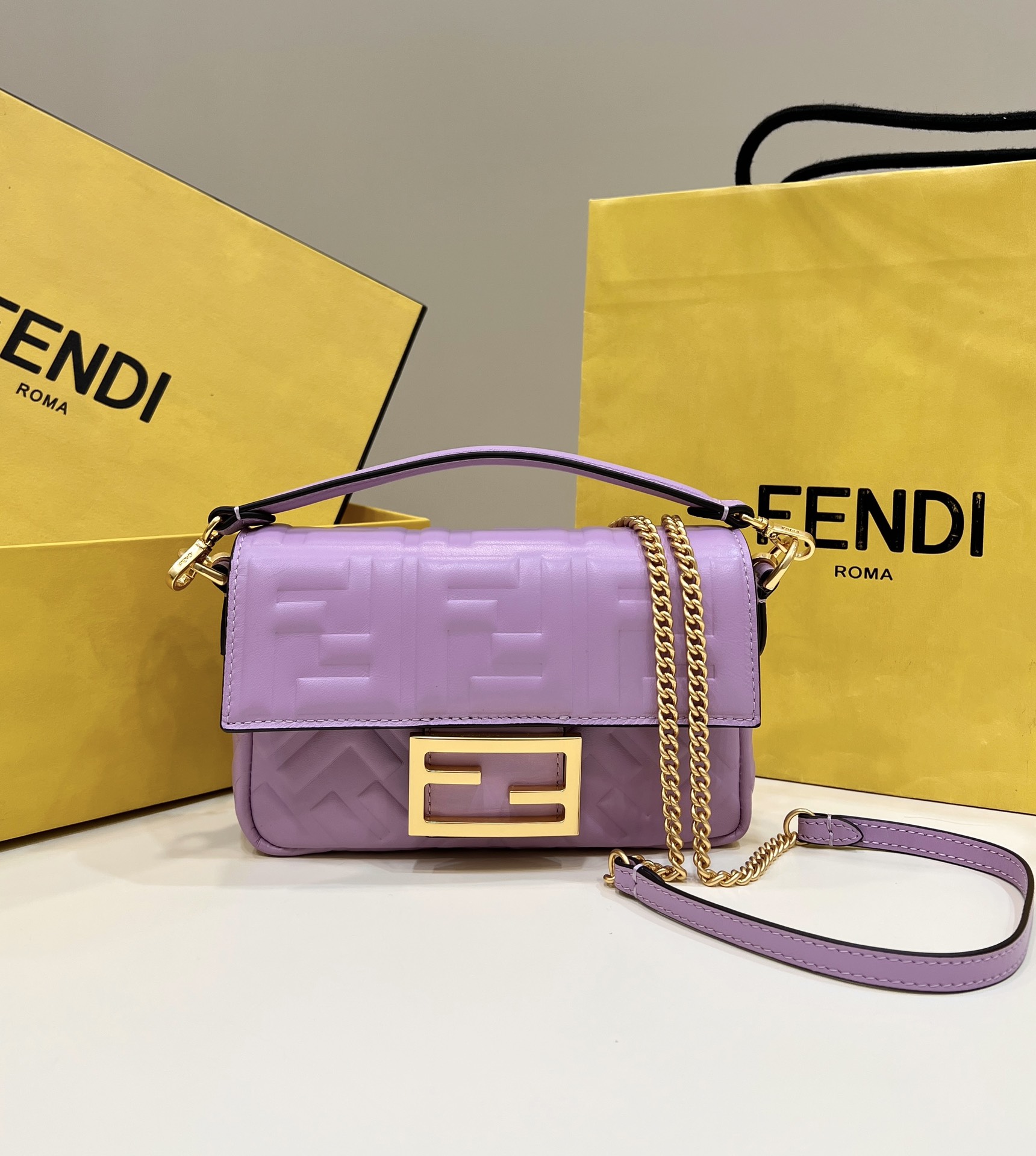 Fendi Baguette Bag, Sheepskin, Mini Version Model no: 0135As