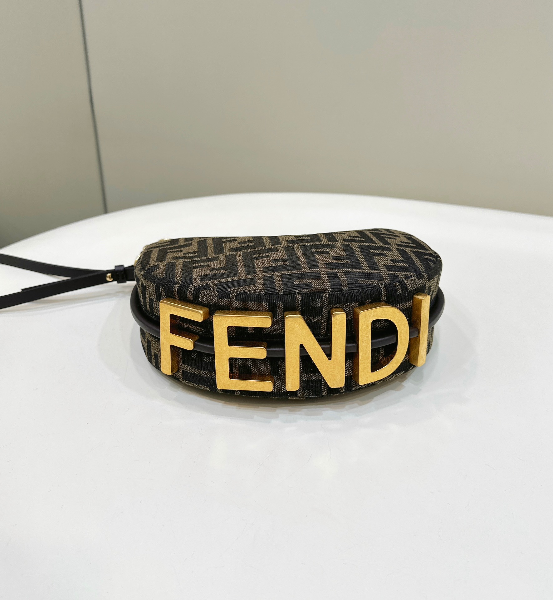 Fendigraphy Mini Underarm Bag, Cowhide with Monogram Model no: 80155