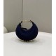 New Moon Underarm Bag, Denim Fabric Model no: 80098s