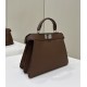 PEEKABOO Series I See You Petite Handbag, Cowhide with Exquisite Hand Stitching Model no: 80133AM