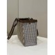 Houndstooth Double F Embroidered Tote Model no: 8589