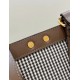 Houndstooth Double F Embroidered Tote Model no: 8589