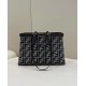 Houndstooth Double F Embroidered Tote Model no: 8589