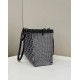 Houndstooth Double F Embroidered Tote Model no: 8589