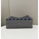 Houndstooth Double F Embroidered Tote Model no: 8589