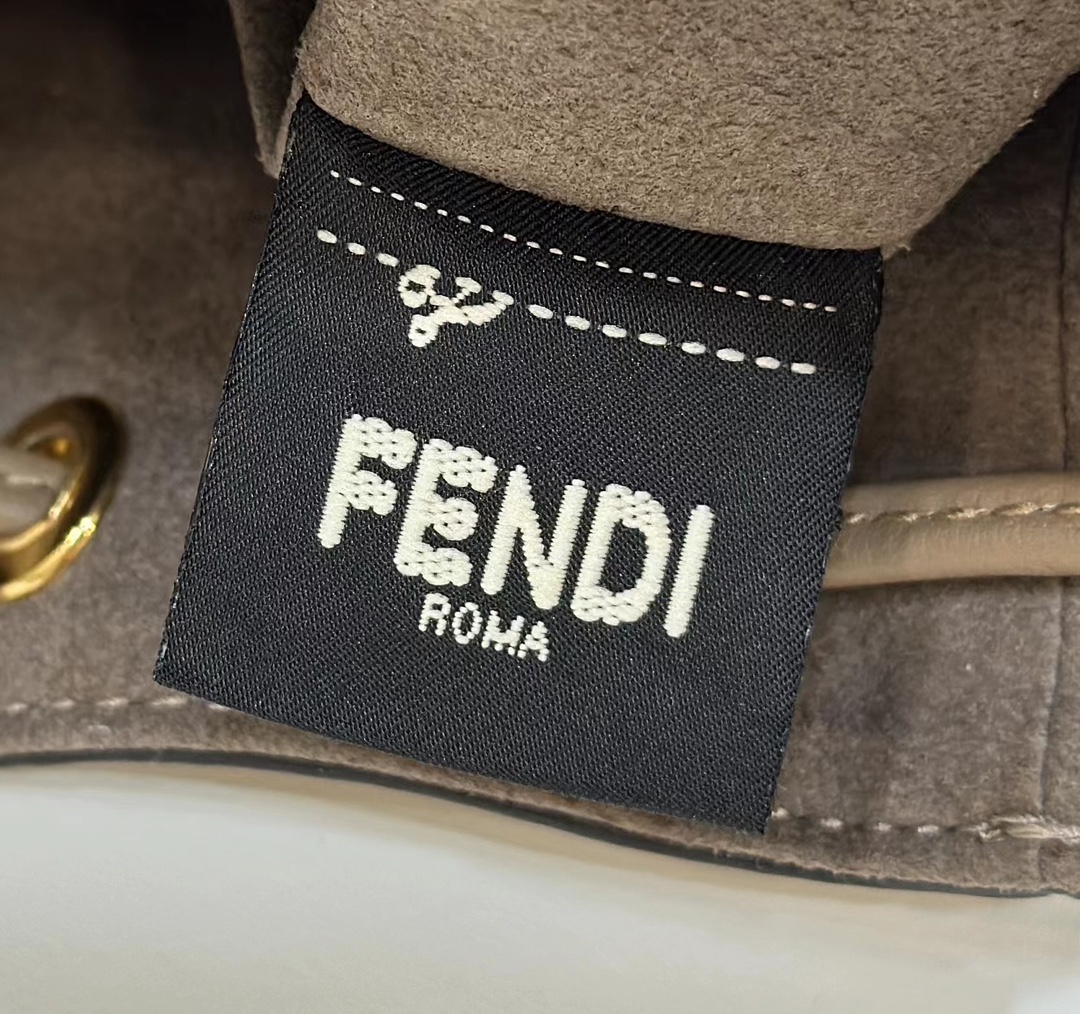 Fendi Small MON TRESOR Bucket Bag, Denim with Calfskin Model no: 8637