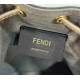 Fendi Small MON TRESOR Bucket Bag, Denim with Calfskin Model no: 8637