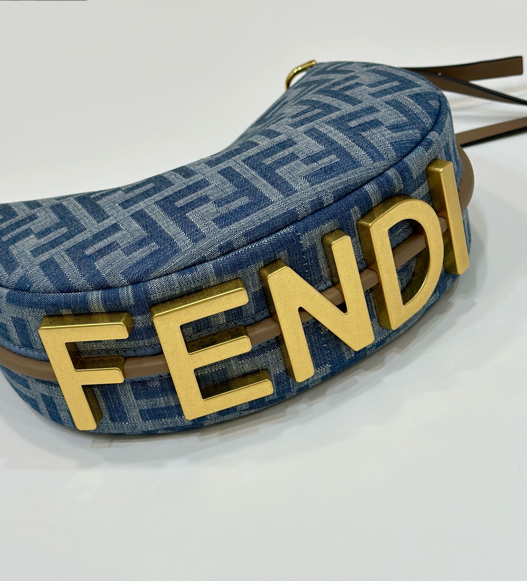 Fendigraphy, Cowhide with Denim and Monogram Pattern Model no: 8657