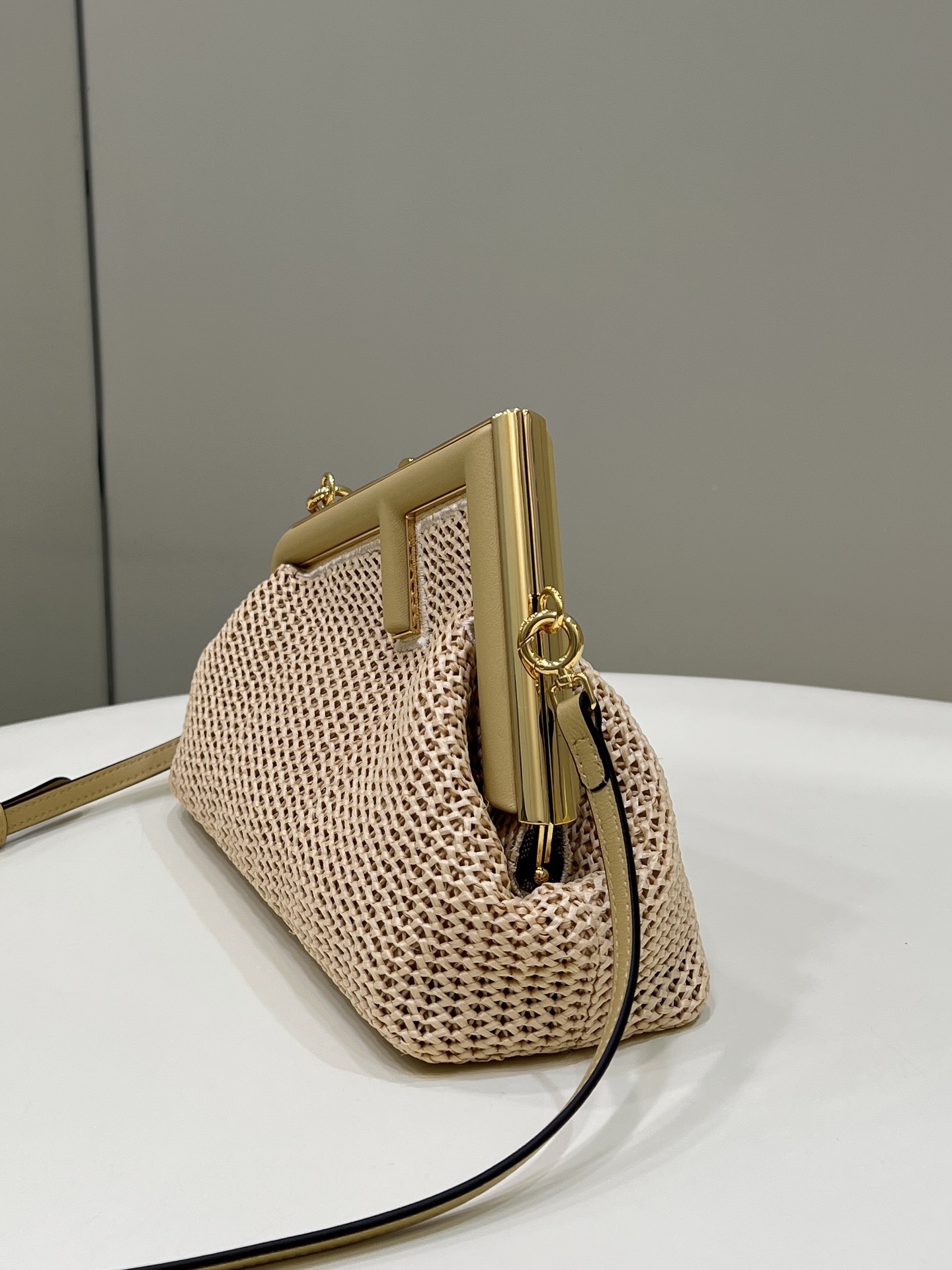 Fendi First, Raffia Weave with Handcrafted Sheepskin Model no: 80095M