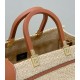 Sunshine Handcrafted Raffia Tote with Hard Leather Handles Model no: 8621