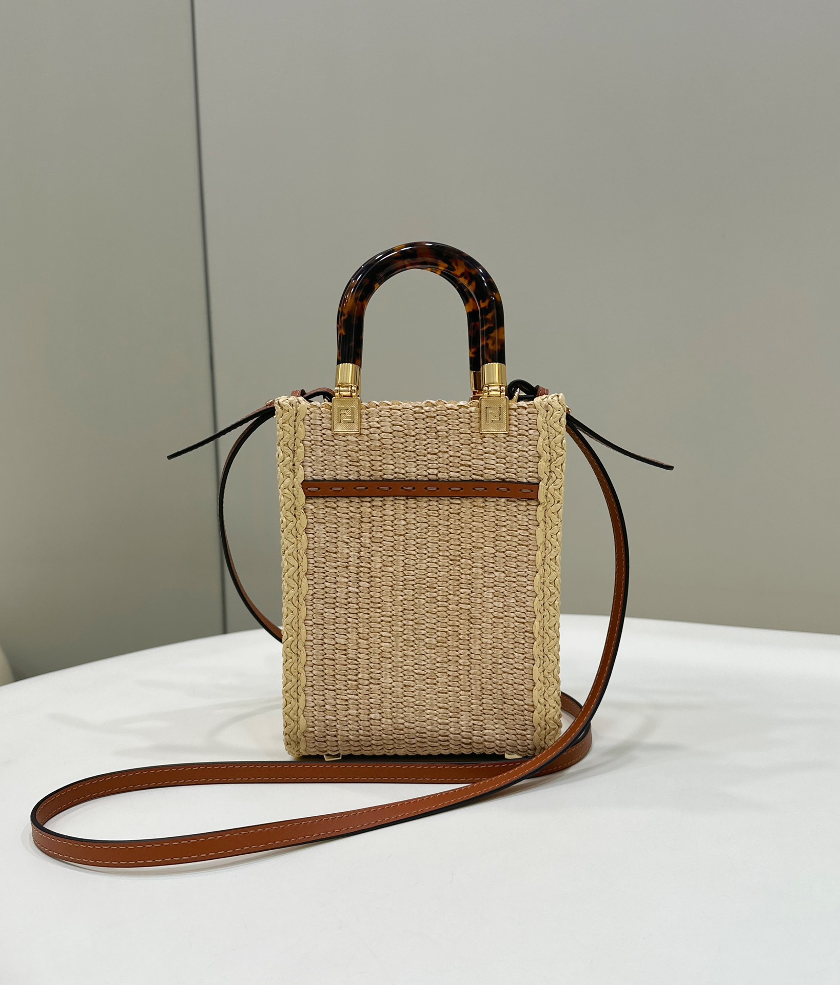 Mini Square Raffia Bag Series, Handcrafted Model no: 8621s