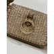 Fendi Nano Baguette Raffia Charm Mini Bag Model no: 8567B