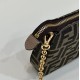 Baguette Clutch, Classic Double F Fabric Logo Model no: 8BS073