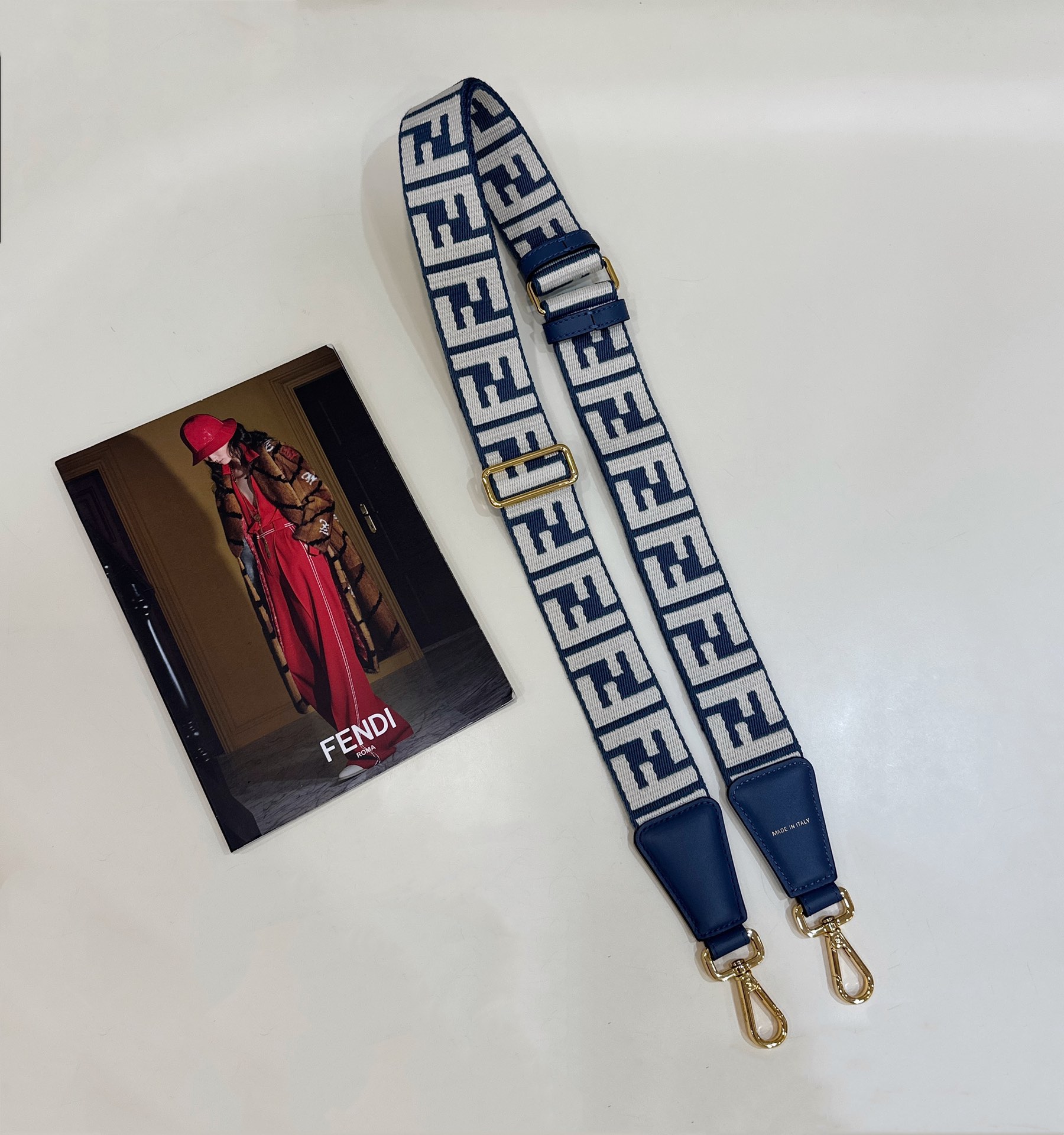 Fendi Wide Shoulder Strap with FF Logo Model no: 913A