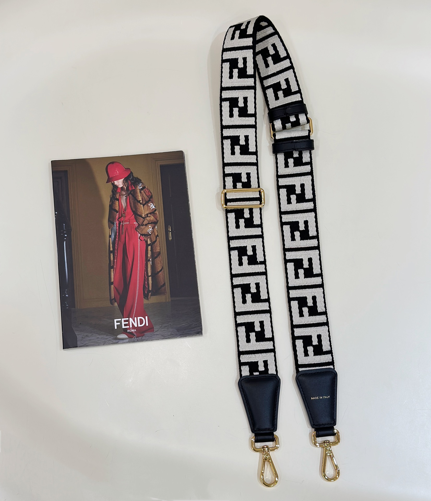 Fendi Wide Shoulder Strap with FF Logo Model no: 913A