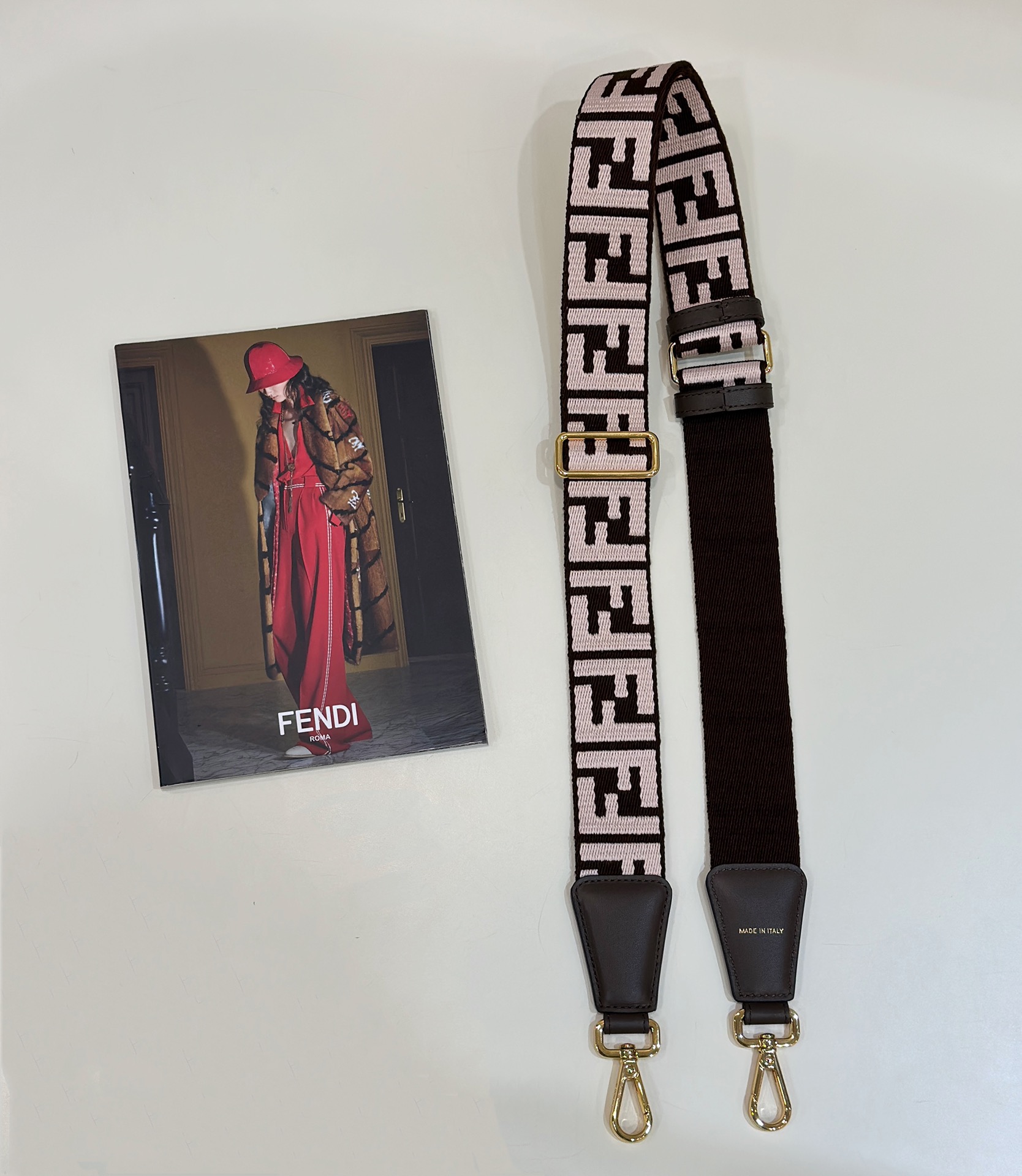 Fendi Wide Shoulder Strap with FF Logo Model no: 913