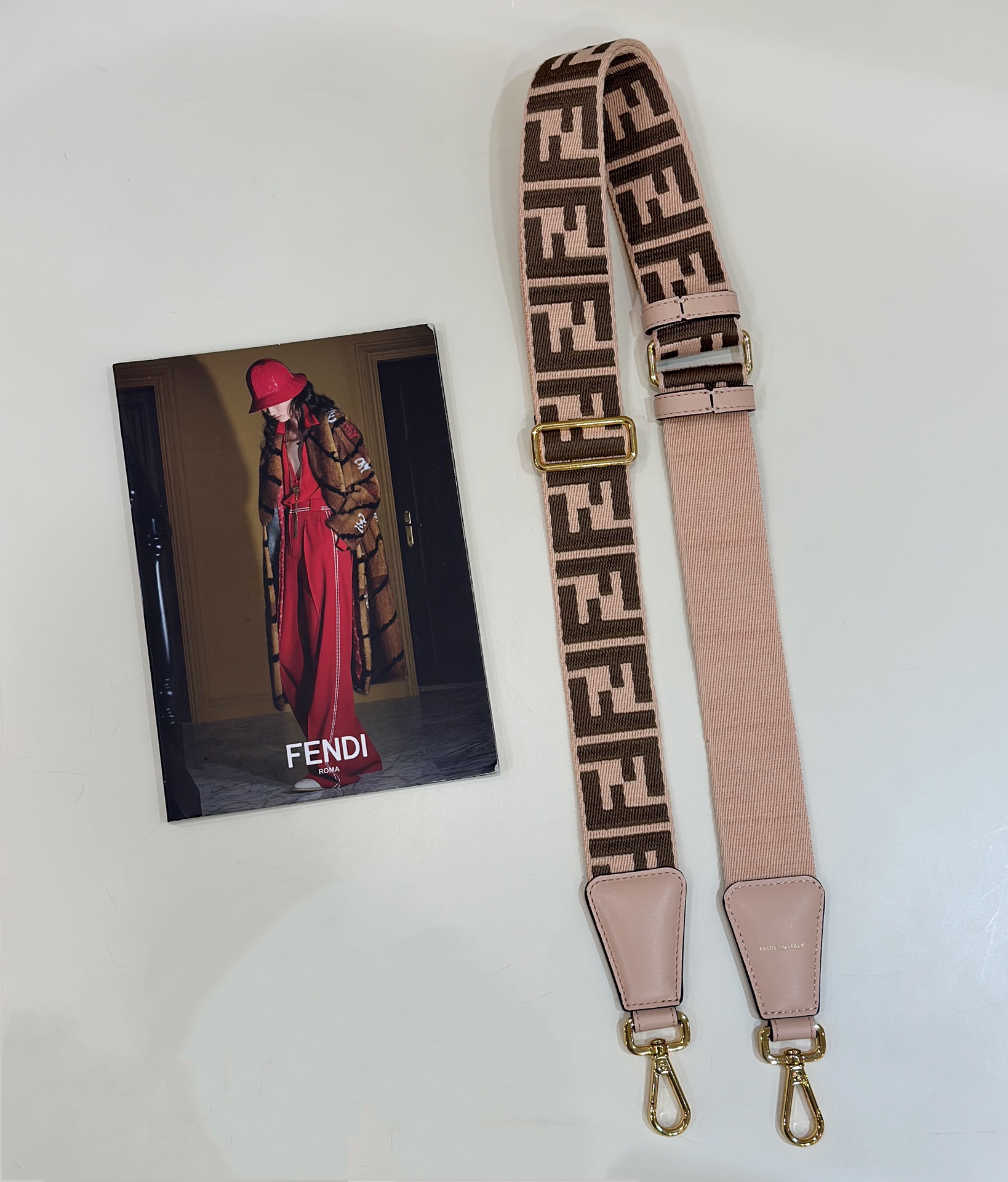 Fendi Wide Shoulder Strap with FF Logo Model no: 913