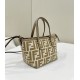 FENDI New Mini Roll, Classic Double F Fabric Logo with Matching Leather Model no: 8655A