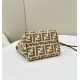 FENDI New Mini Roll, Classic Double F Fabric Logo with Matching Leather Model no: 8655A