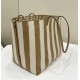 FENDI Roll, Double-Sided Tote, One Side Pequin Stripe Design, One Side Classic FF Pattern Model no: 8661L